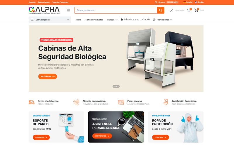 Tienda Alpha Calibraciones de México